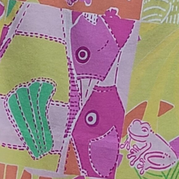 Lilly Pulitzer Multi Color Patchwork Pants Size 8-Vintage - Picture 11 of 16